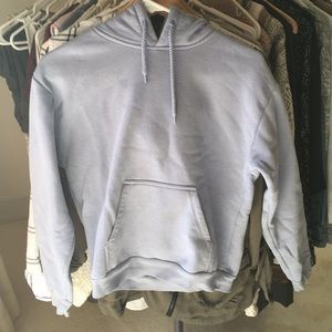 Topshop Light Blue Hoodie